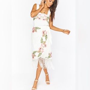 Show Me Your Mumu Anjolie Wrap Skirt Bloom